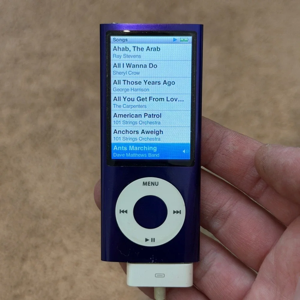 Apple iPod Nano 5th Gen Purple 8GB 16GB Model A1320 Music Player W/ Songs Tested
